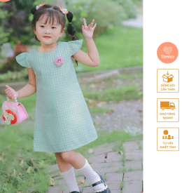 ĐẦM CHỮ A CÁNH TIÊN ĐÍNH HOA 